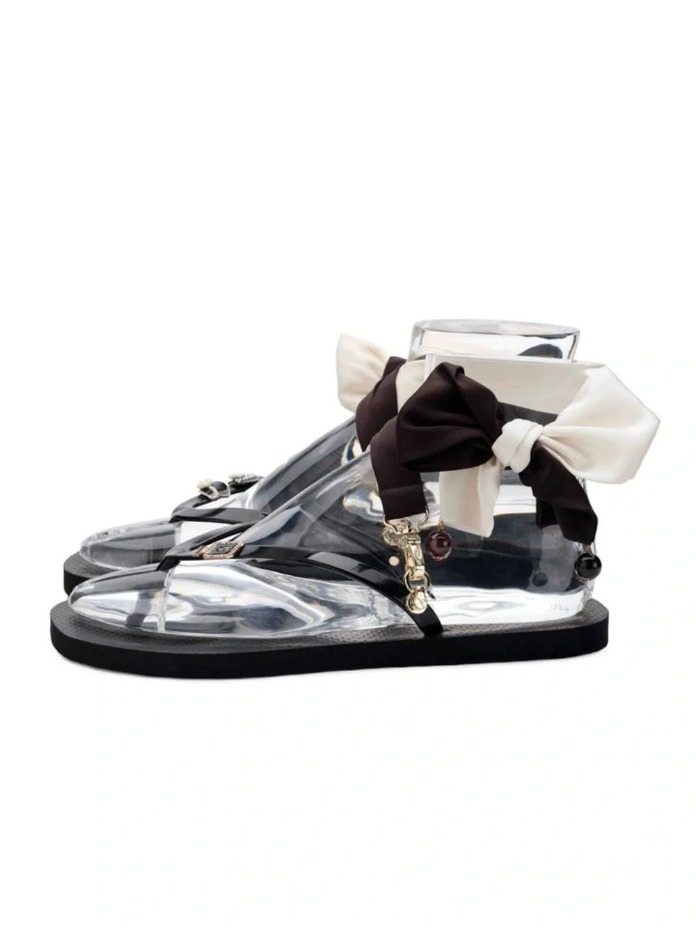 Peggell | 8-9 Glamflips Silk Strap Charm Flip Flops